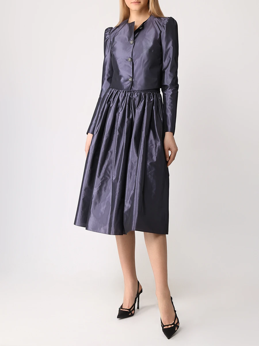 Костюм из шелка и вискозы