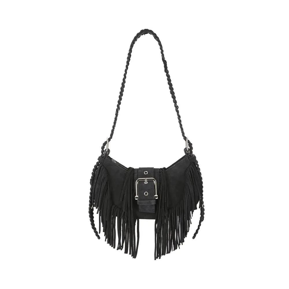 Сумка замшевая Hobo Brocle Black