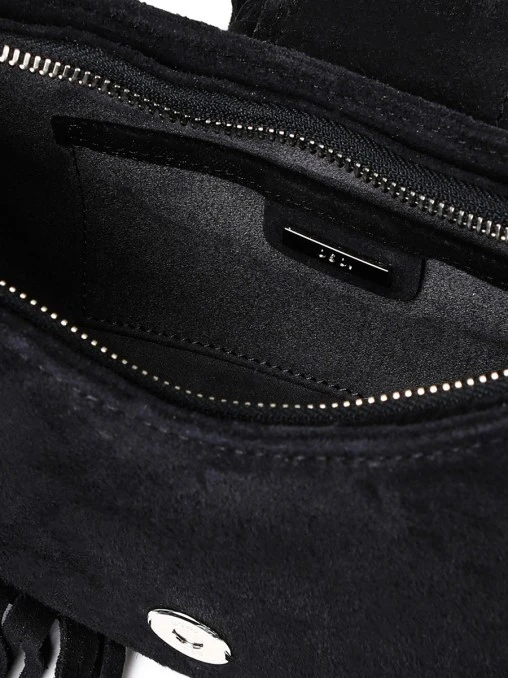 Сумка замшевая Hobo Brocle Black OSOI
