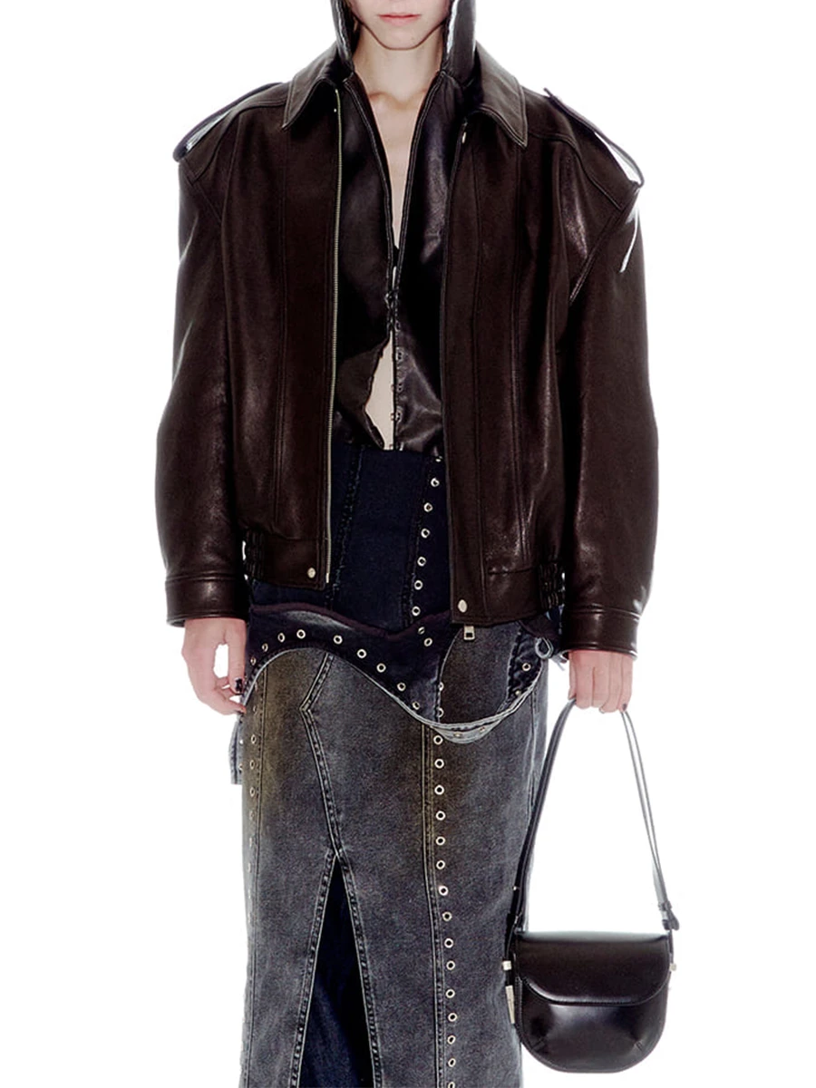 Сумка кожаная Cubby Black