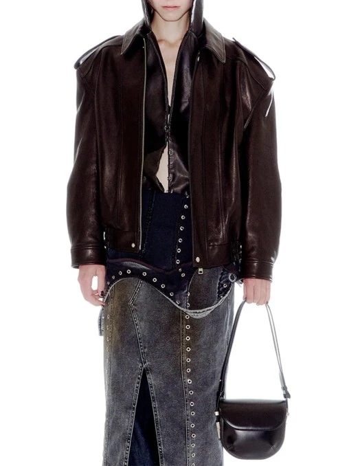 Сумка кожаная Cubby Black OSOI