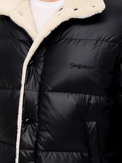 Пуховик стеганый SAINT LAURENT