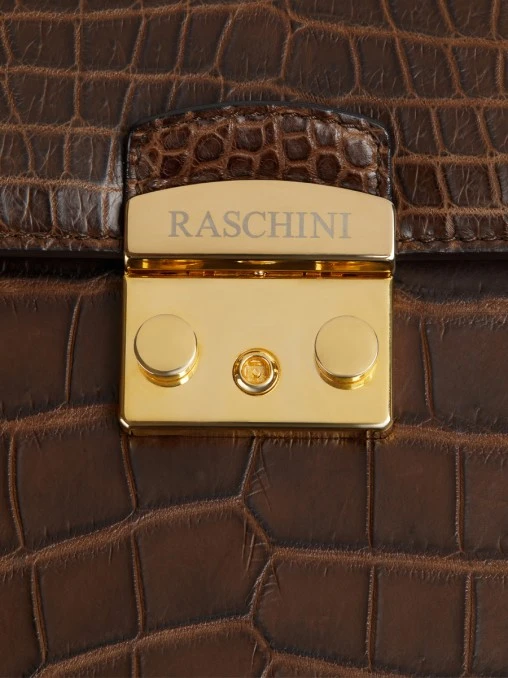 Портфель из кожи крокодила RASCHINI