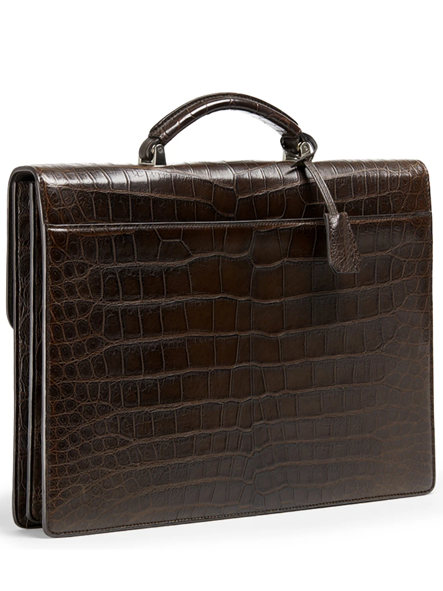 Портфель из кожи крокодила
