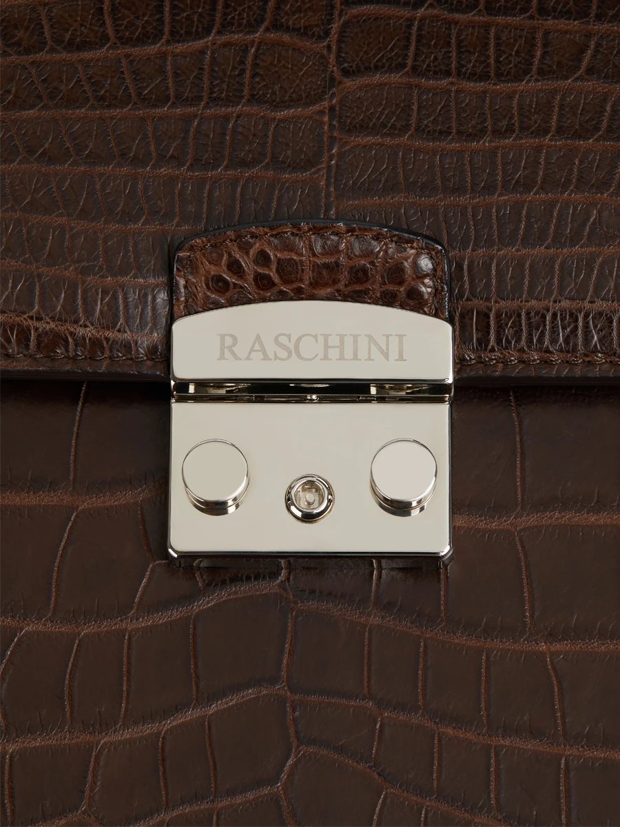 Портфель из кожи крокодила