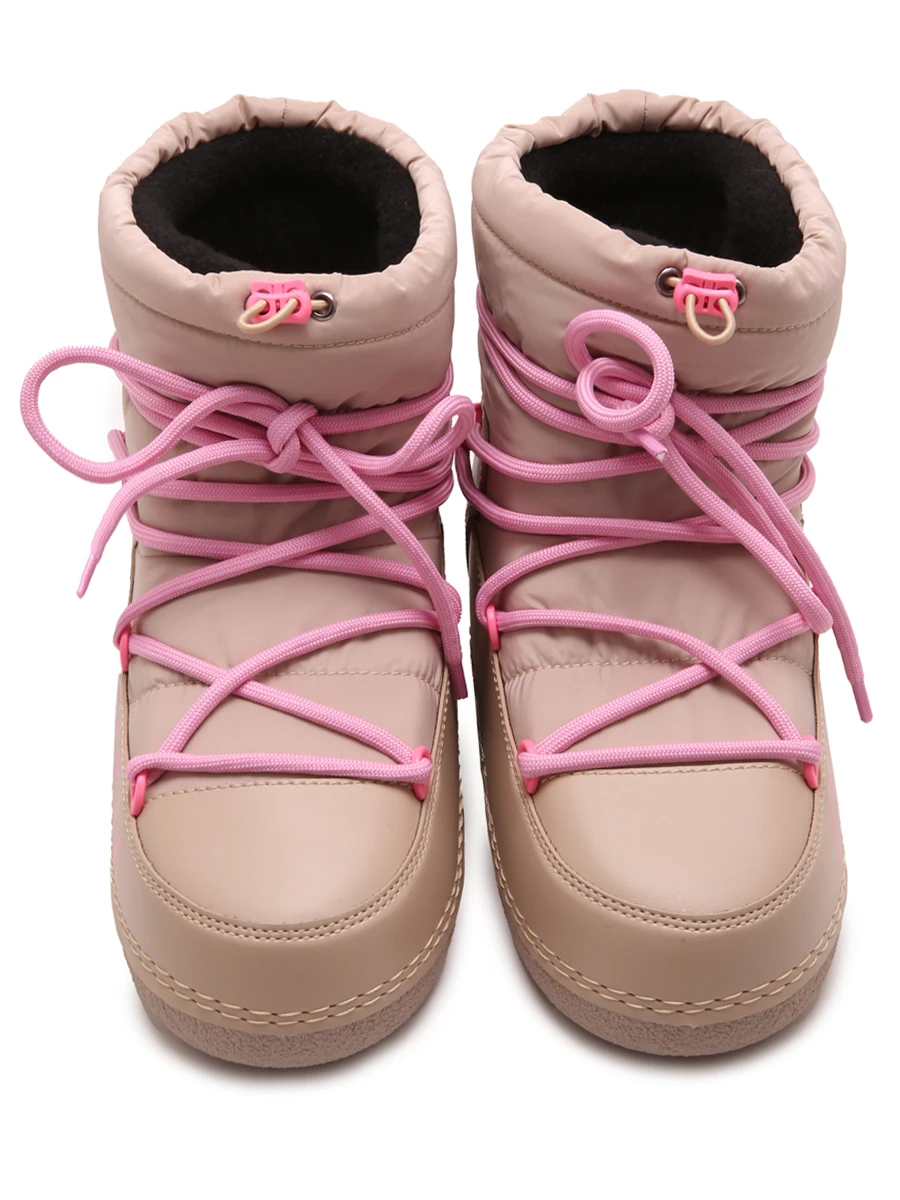 Ботинки комбинированные на меху