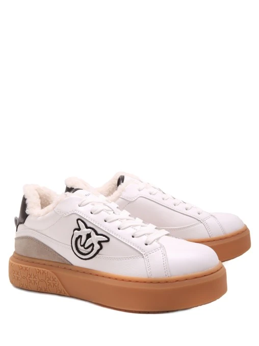 Кеды кожаные на меху PINKO