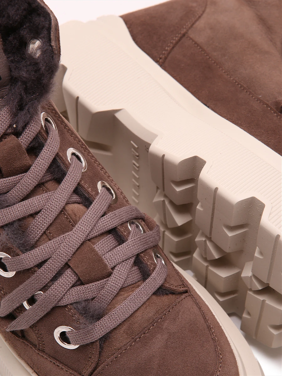 Ботинки комбинированные на меху