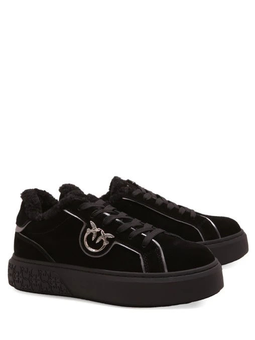 Кеды замшевые на меху PINKO