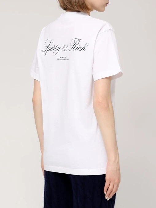 Футболка хлопковая SPORTY & RICH