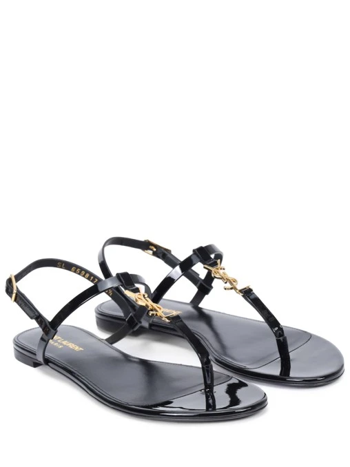 Сандалии кожаные Cassandra SAINT LAURENT