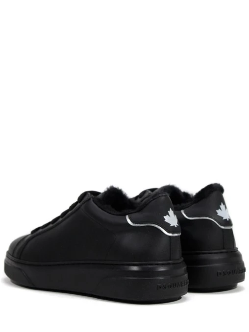 Кеды кожаные на меху DSQUARED2