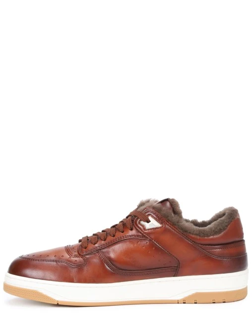 Кеды кожаные на меху SANTONI