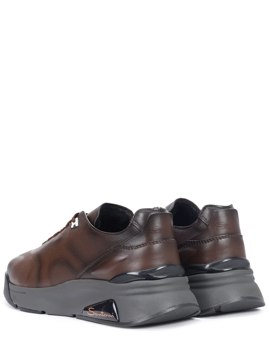 Кроссовки кожаные на меху