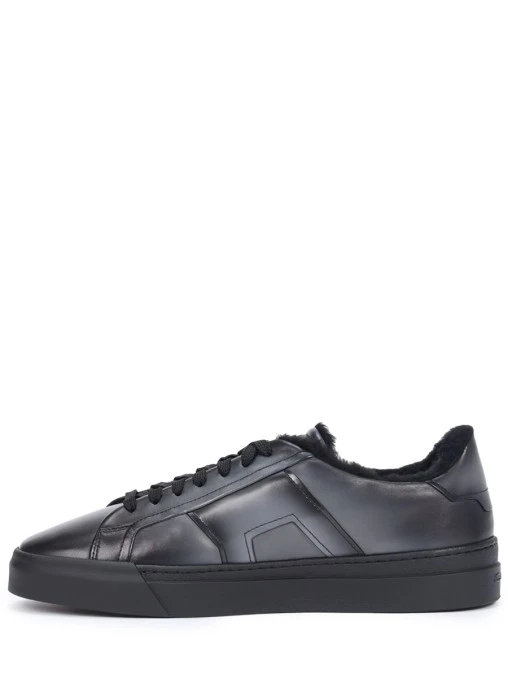 Кеды кожаные на меху SANTONI