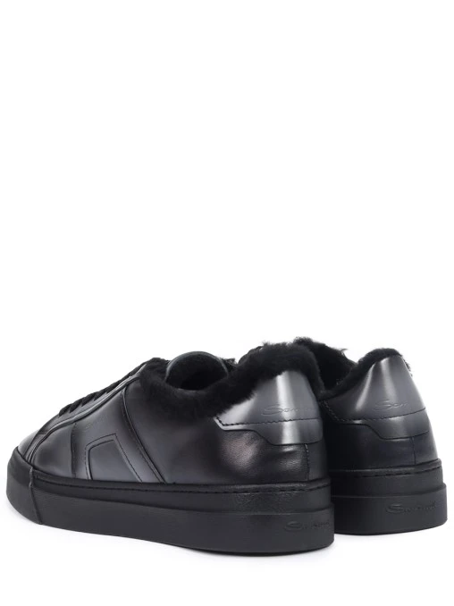 Кеды кожаные на меху SANTONI