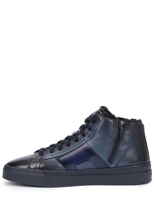 Кеды кожаные на меху SANTONI
