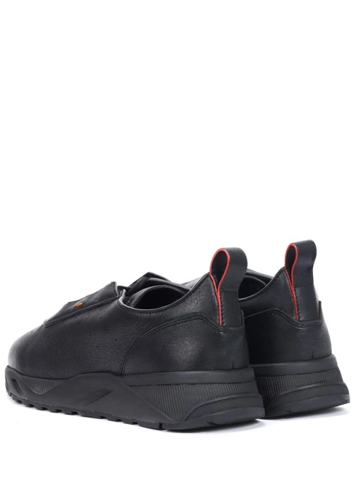 Кроссовки кожаные на меху SANTONI