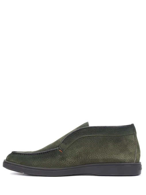 Лоферы из нубука SANTONI