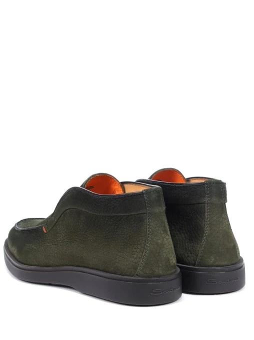 Лоферы из нубука SANTONI