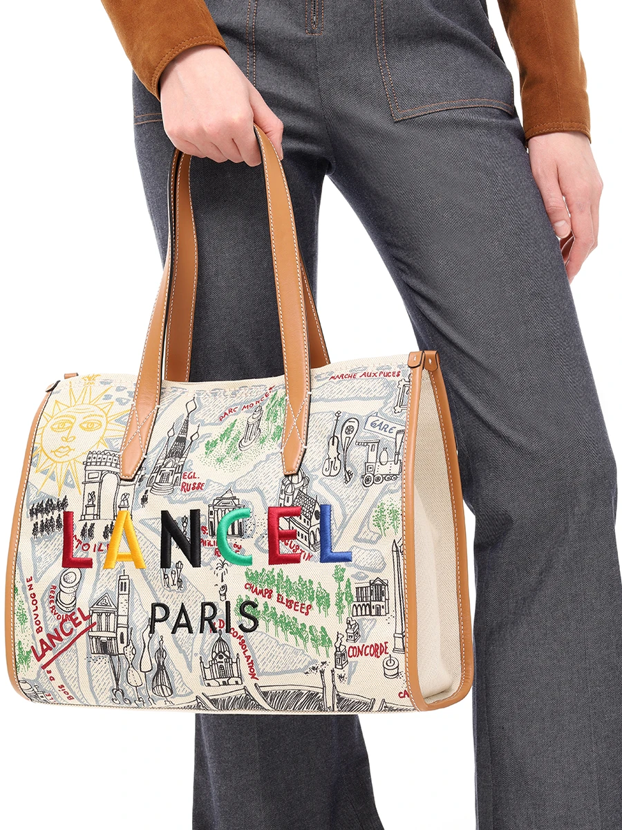 Сумка текстильная Lancel Tot