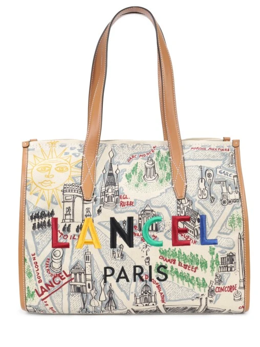 Сумка текстильная Lancel Tot LANCEL