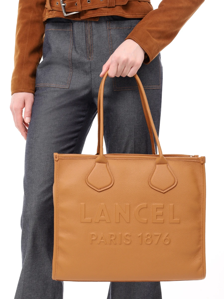 Сумка кожаная Lancel Tot