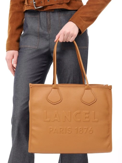 Сумка кожаная Lancel Tot LANCEL