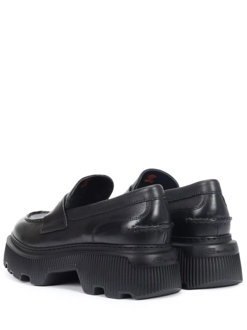 Лоферы кожаные SANTONI