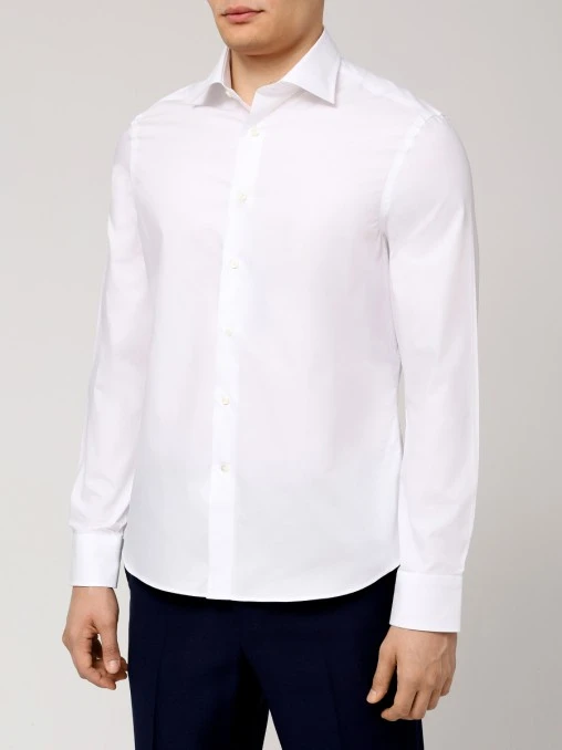 Рубашка Slim Fit хлопковая CANALI