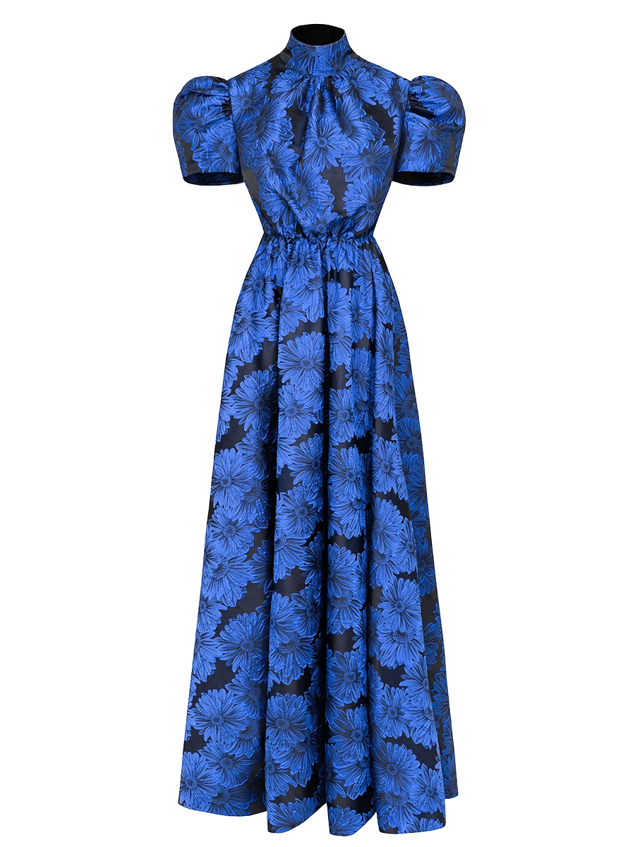 Платье из жаккарда Гербера