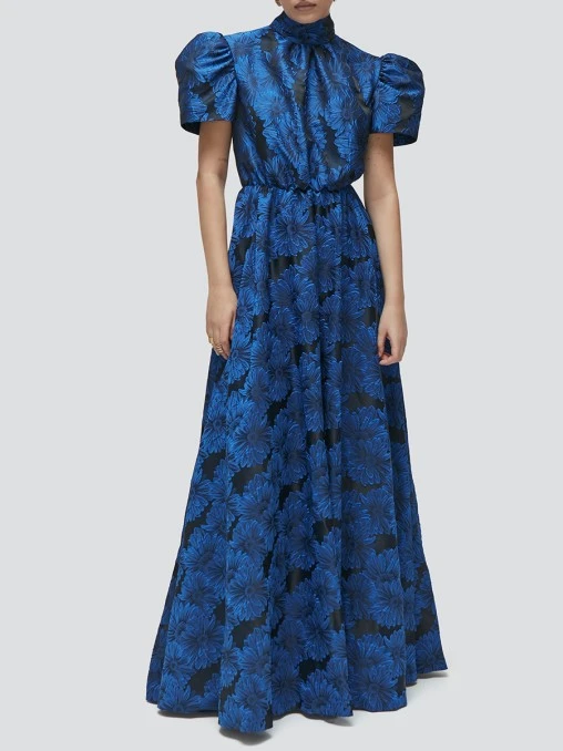 Платье из жаккарда Гербера BARBINO MAISON