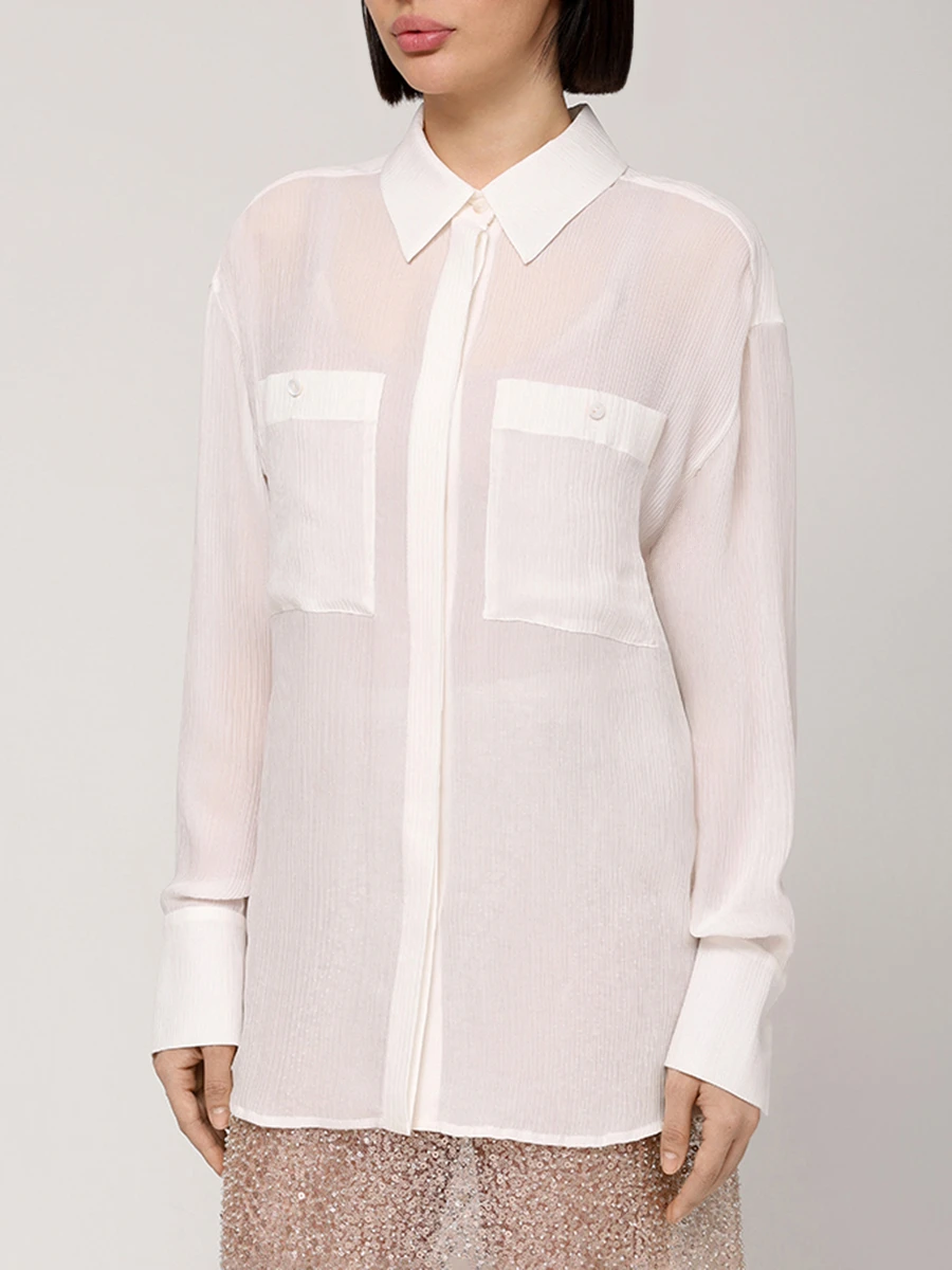 Блуза шелковая