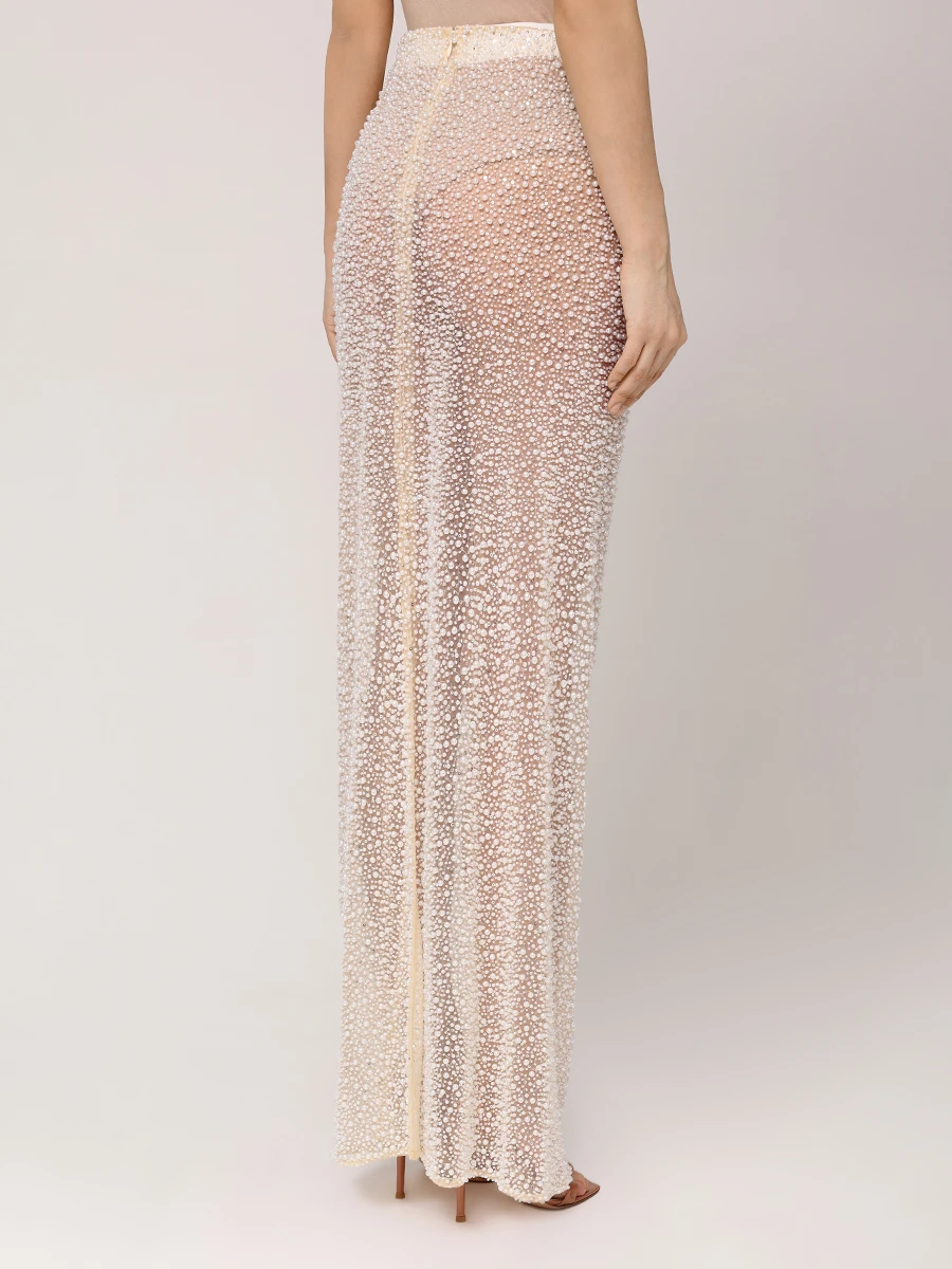 Юбка с жемчугом