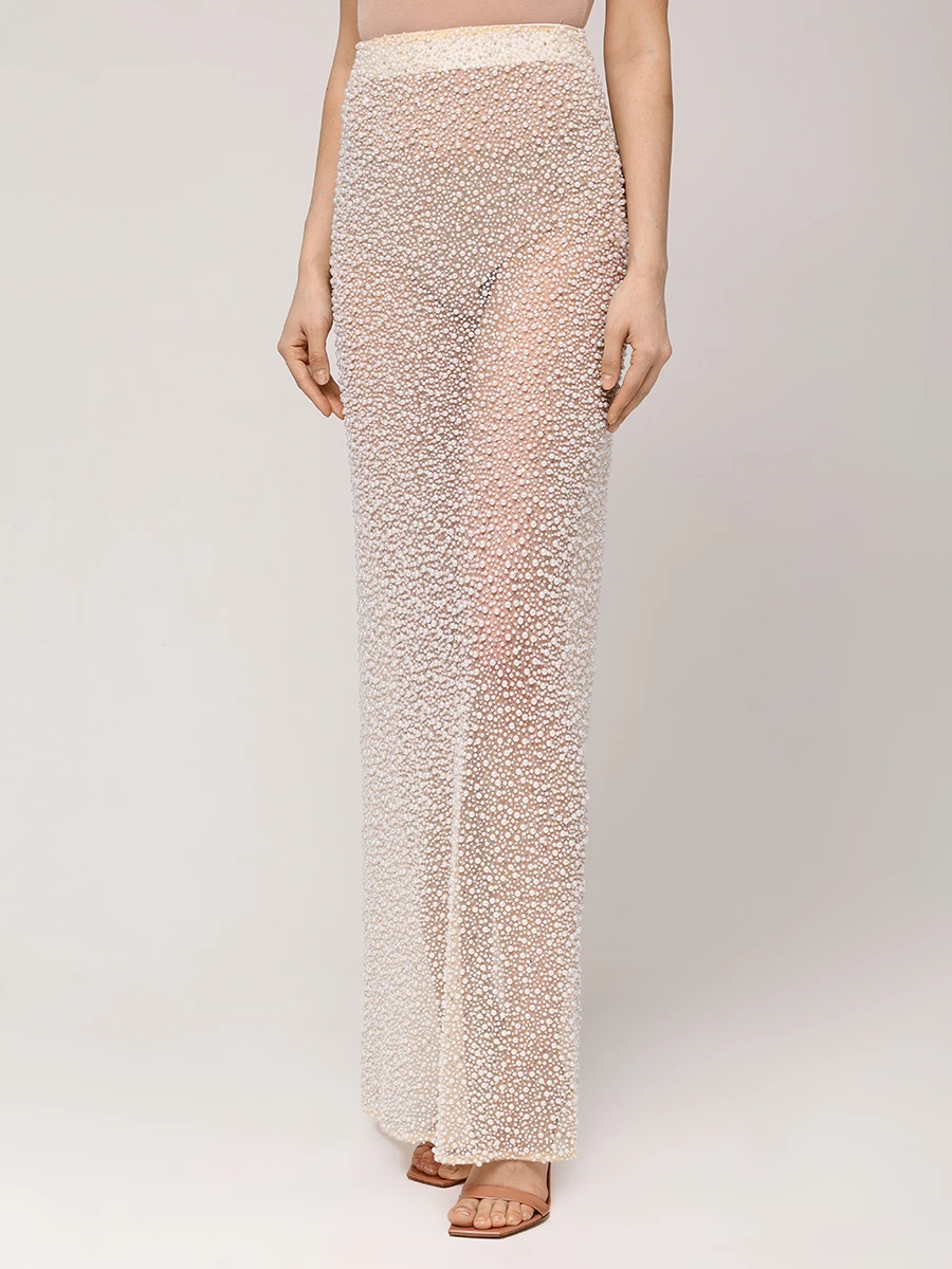 Юбка с жемчугом