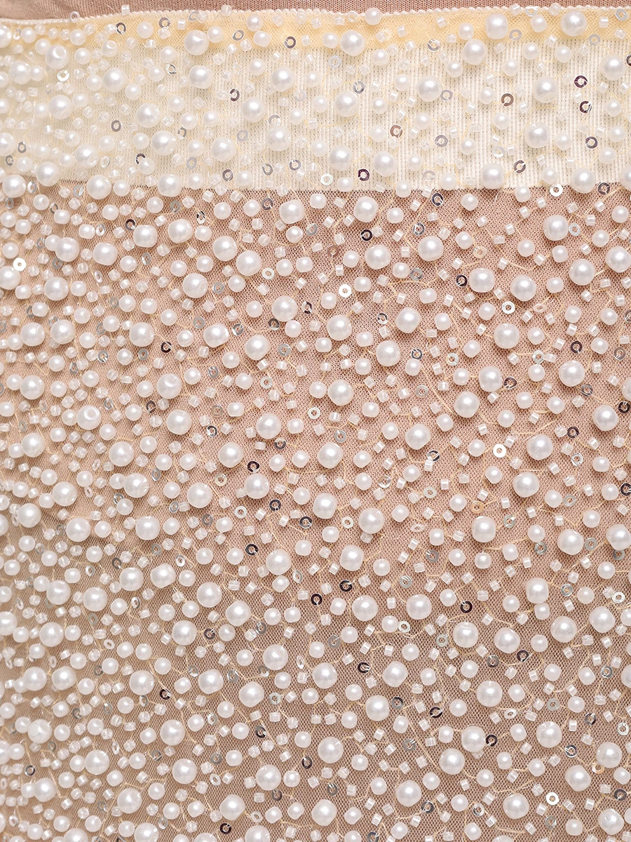 Юбка с жемчугом