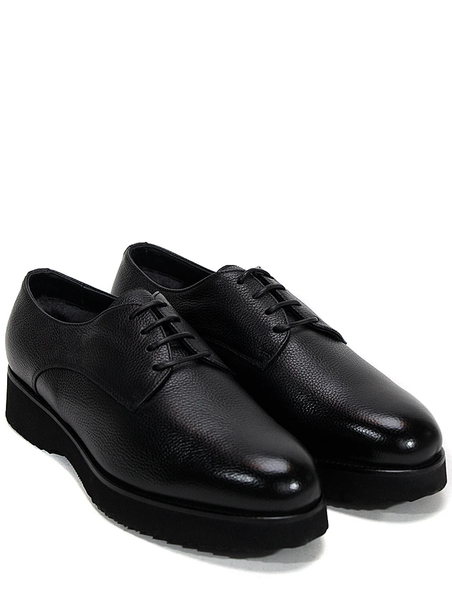 Дерби кожаные на меху