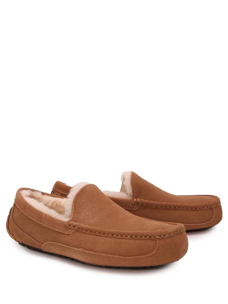 Мокасины замшевые на меху