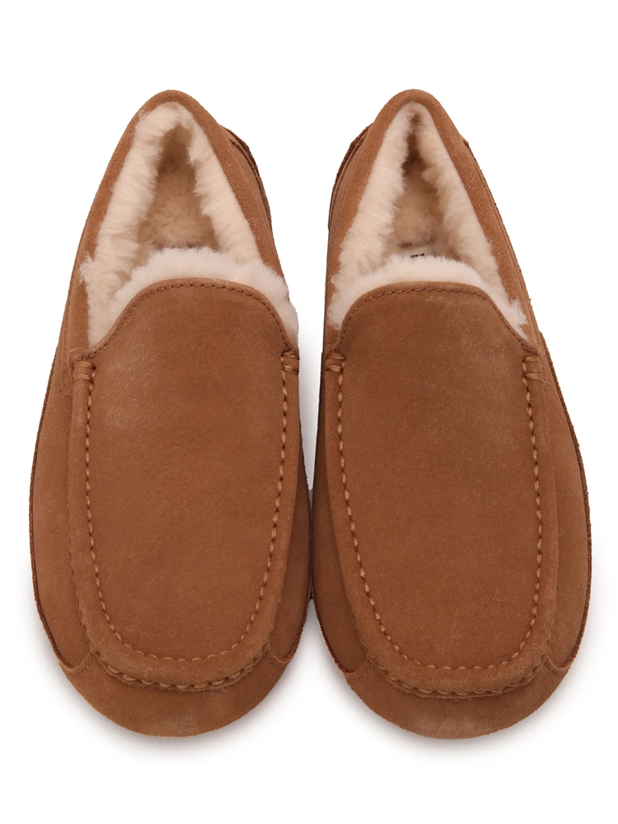 Мокасины замшевые на меху