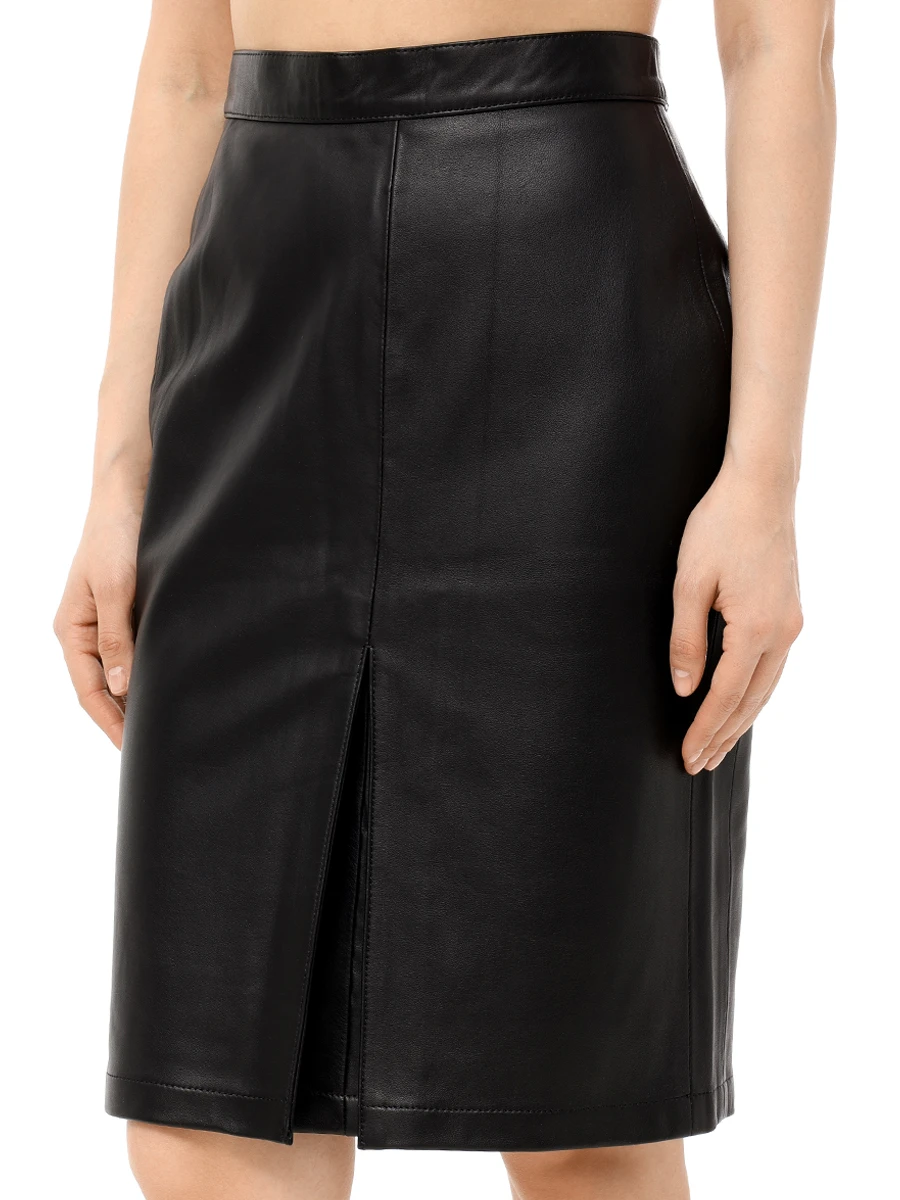 Юбка кожаная