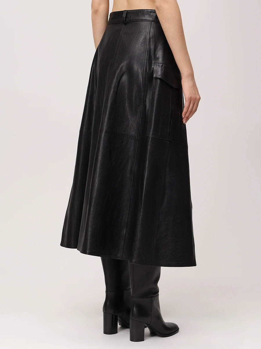 Юбка кожаная
