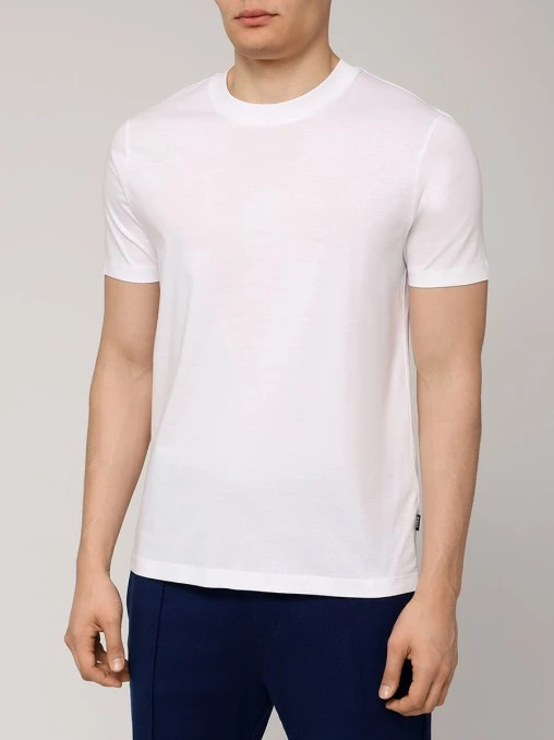 Футболка Slim Fit хлопковая BOSS
