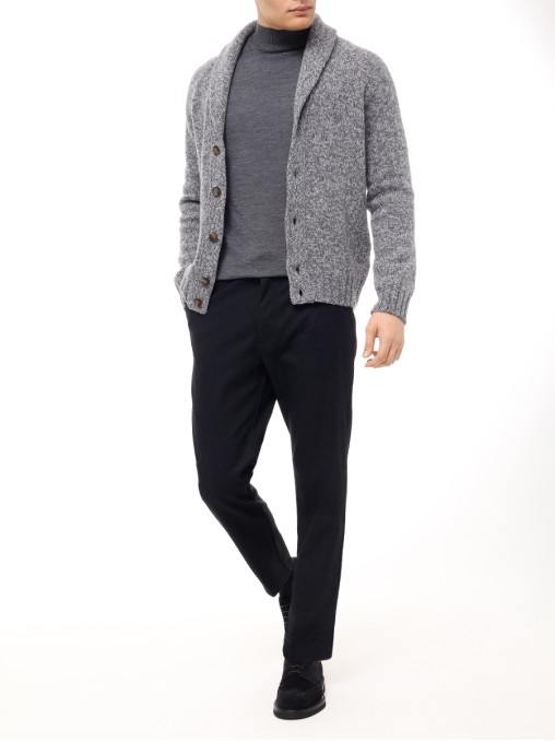 Брюки Regular Tapered Fit однотонные BOSS