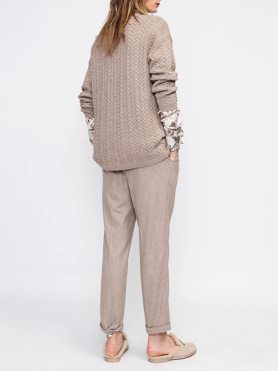 Брюки однотонные