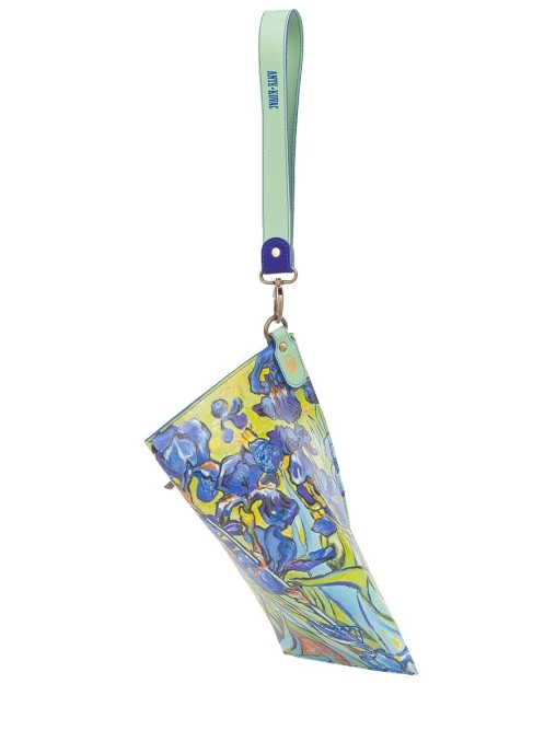 Клатч Комета «Ирисы для Mrs. Van Gogh» кожаный ANTE KOVAC
