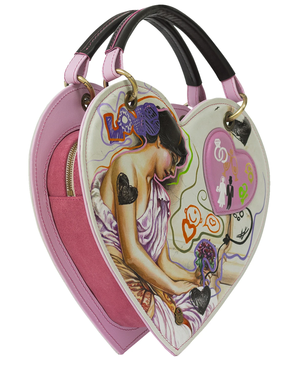 Сумка «Сердце желания» кожаная