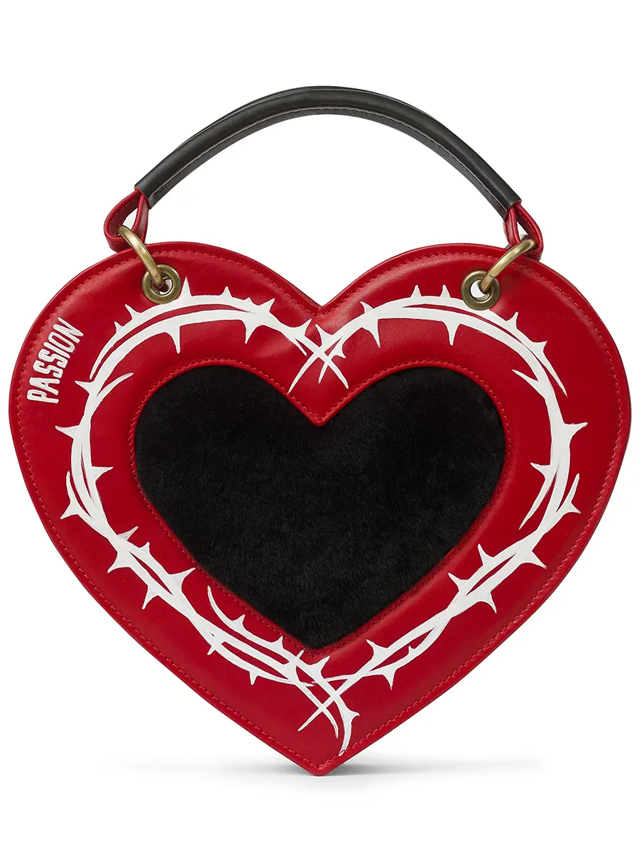 Сумка "Сердце страсти" кожаная