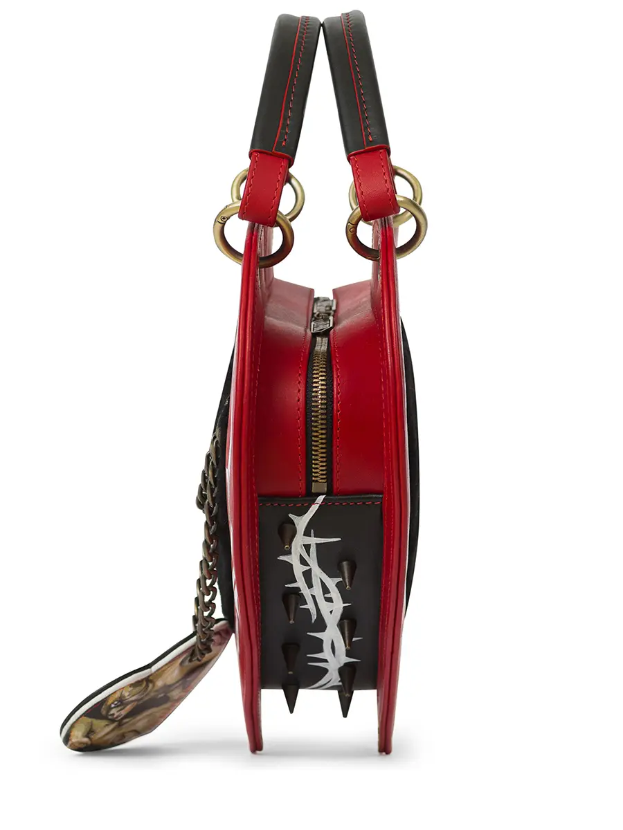 Сумка "Сердце страсти" кожаная