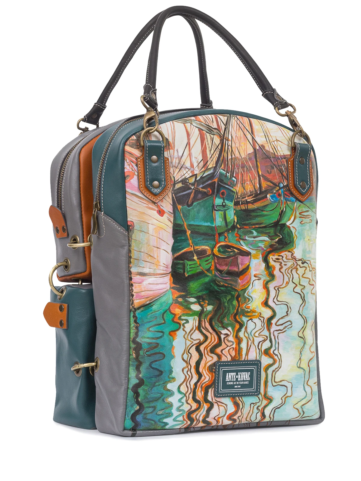 Сумка-трансформер «Гавань» кожаная