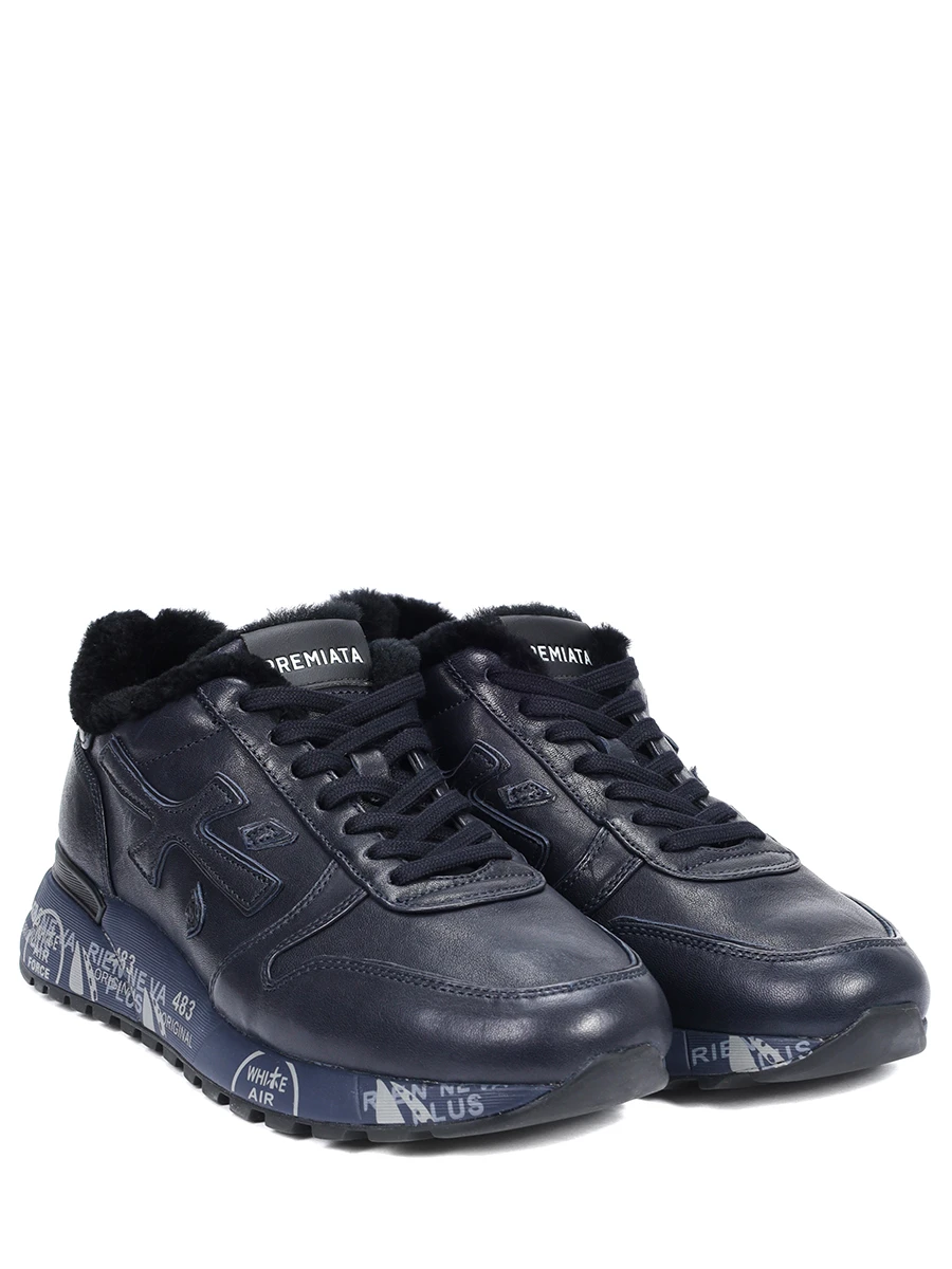 Кроссовки кожаные на меху